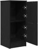 vidaXL Sideboard 2 pcs Schwarz Eichen-Optik 30 x 30 x 70 cm 862099 Bild 5