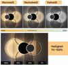 ZMH Led Deckenleuchte Dimmbar Deckenlampe - Modern 84CM Groß Wohnzimmerlampe Metall und Acryl 60W Ring Design Beleuchtung mit Fernbedienung für Wohnzimmer Schlafzimmer Büro Hotel Küche Bild 4