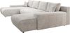 Ecksofa Credo, Couch U-Form, Sofa mit Schlaffunktion und Bettkasten, 348 x 81 x 185 cm, Beige Bild 3