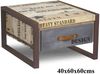 Couchtisch Mango 60x60x40 natur bedruckt FACTORY #127 Bild 3