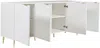 Vente-unique - YESINIA Sideboard Holz, Platte Weiß - B 45 cm x H 80 cm x L 190 cm Bild 4