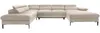 Vente-unique - SEPINA Sofa SamtStoff Beige - B 214 cm x H 75 cm x L 353 cm Bild 3