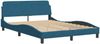 vidaXL Bettgestell ohne Matratze "Hanko" Blau 140x200 cm Samt 3207853 Bild 4