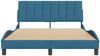 vidaXL Bettgestell ohne Matratze "Hanko" Blau 140x200 cm Samt 3207853 Bild 5
