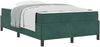 vidaXL Bettrahmen mit Matratze Dunkelgrün 120 x 190 cm Stoff 3399051 Bild 2