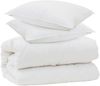 vidaXL Decke mit Kissen mit Kissen 3 pcs Weiß Mikrofaser 3378054 Bild 2
