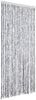 vidaXL Insektenschutz-Vorhang Weiß und Grau 90x220 cm Chenille 284280 Bild 2