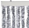 vidaXL Insektenschutz-Vorhang Weiß und Grau 90x220 cm Chenille 284280 Bild 4