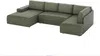 Vente-unique - AMELIA Sofa Stoff Grün - B 195 cm x H 85 cm x L 349 cm Bild 5