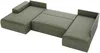 Vente-unique - AMELIA Sofa Stoff Grün - B 195 cm x H 85 cm x L 349 cm Bild 4