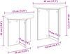 vidaXL Beistelltisch-Set 2 pcs Altholz Holzwerkstoff 8001017 Bild 5