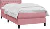 vidaXL Boxspringbett mit Matratze Rosa 90x210 cm Samt 3318356 Bild 3
