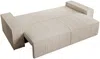 Vente-unique - AMELIA Sofa Samt Beige - B 102 cm x H 85 cm x L 257 cm Bild 4
