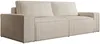 Vente-unique - AMELIA Sofa Samt Beige - B 102 cm x H 85 cm x L 257 cm Bild 3