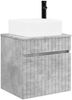 vidaXL Wandmontierte Waschbecken-Vanität Betongrau 49 x 41 x 63 cm 890565 Bild 2