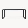 Tischgestell Vestmalu Stahl 120x70x72 cm Schwarz [en. casa] Bild 3