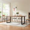 Tischgestell Vestmalu Stahl 120x70x72 cm Schwarz [en. casa] Bild 4