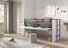 Halbhohes Bett mit Schreibtisch u. Regalen Sam 98 x 219 x 116.6 cm Bild 5