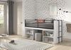 Halbhohes Bett mit Schreibtisch u. Regalen Sam 98 x 219 x 116.6 cm Bild 3