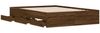 vidaXL Bettgestell mit Schubladen Braun Eichen-Optik 120x190 cm 3207321 Bild 5