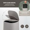 eluno Bad-Set VALONA 2tlg. mit Kosmetikeimer 4,5 Liter und WC-Garnitur aus Kunststoff in Taupe Bild 4