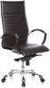 hjh OFFICE Profi Chefsessel PARMA 20 Leder Braun Bild 3