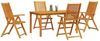 vidaXL Garten Essgruppe Faltbar 5 pcs Braun Massivholz Akazie 3375619 Bild 3