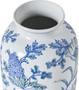 Blumenvase GUADIX Porzellan 35 cm Weiß Blau Bild 4