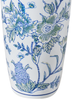 Blumenvase GUADIX Porzellan 35 cm Weiß Blau Bild 5