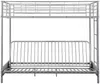 Vente-unique - MODULO Bett Metall Silberfarben - B 96 cm x H 170 cm x L 198 cm Bild 2