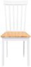 vidaXL Esszimmerstühle 2 Stk. Weiß Massivholz Gummibaum 4102392 Bild 5