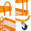 en.casa Küchenrollwagen Pyhäntä mit 3 Ebenen Orange, 78,5 x 46 x 35 cm Bild 5