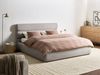 Bett mit Stauraum Kunstleinen BONIFACIO 180 x 200 cm Grau Bild 3