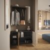 Garderobe Irma Anthrazit/Artisan 106 x 63 cm Set mit Schuhschrank und Wandgarderobe mit Spiegel Vicco Bild 5