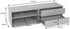 TV-Rack HWC-J78, Fernsehtisch Lowboard Kommode, Schublade, MDF 42x140x40cm ~ Walnuss-Optik Bild 3