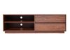 TV-Rack HWC-J78, Fernsehtisch Lowboard Kommode, Schublade, MDF 42x140x40cm ~ Walnuss-Optik Bild 4