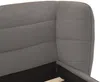 Vente-unique - LARUMO Bett Stoff Grau - B 236 cm x H 82 cm x L 190 cm Bild 5