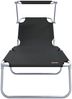 vidaXL Sonnenliege 2 pcs Schwarz 58 x 188 x 77cm Polyester 42003060 Bild 5