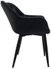 ML-DESIGN Stuhl Esszimmerstuhl mit Rückenlehnen und Armlehnen aus Samt mit Metallbeine (6 St), Ergonomischer Sessel Schwarz Wohnzimmerstuhl Polsterstuhl Bild 2