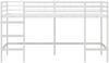 vidaXL Kinderloftbett Uni Weiß 90 x 200 cm Stahl 42020769 Bild 5