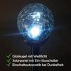 LED Solarlampe ( ca. 34cm ) Erdspieß, LED-Lampe inkl. Kristall/Bruchglas Optik Kugel 8cm Durchmesser - Solarleuchte Bild 5