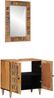 vidaXL Badezimmermöbel-Set Wandmontiert 2 pcs Natur Massivholz Mango 3310096 Bild 2