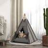 MC Star Tierbett Katzenzelt mit abnehmbar und waschbar Kissen, Katzenhaus, mit rutschfestem Boden, Spielball, für Katzen unter 5kg, Mini Hunde Bild 3