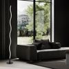 LED Stehleuchte, Wellen Design, schwarz, H 120 cm Bild 3