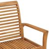 vidaXL Gartenbank mit Grüner Auflage 112 cm Massivholz Teak 3062669 Bild 5