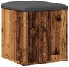vidaXL Sitzbank mit Stauraum Altholz-Optik 42x42x45 cm Holzwerkstoff 857613 Bild 4