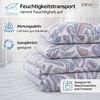 ZIRVEHOME Bettwäsche Baumwolle Bettbezug Paisley Blau Rosa Modernes Design, Renforce, 2 teilig, 135x200 Baumwolle Bettbezug Paisley Blau Rosa modern elegant Bild 3