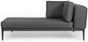 Gartensofa Xitram aus Aluminium, modern gepolstert, Anthrazit Sand, 2-3 Sitzplätze Bild 5