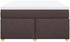 vidaXL Boxspringbett mit Matratze Dunkelbraun 140x200 cm Stoff 3285383 Bild 4
