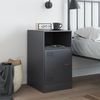 vidaXL Nachttisch Anthrazit 34,5x39x62 cm Stahl 841767 Bild 3